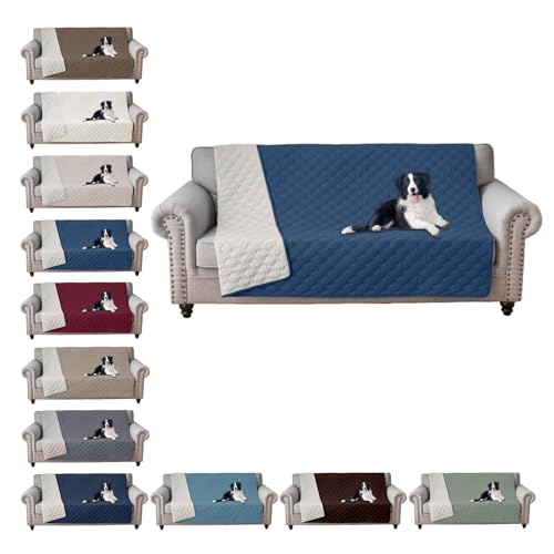 Wasserdichte Haustierabdeckung für H&e & Katzen, Anti-Rutsch-Sofaschoner mit Halbinsel-Design, wasserdichte H&e-Tagesdecke, Möbelschutz für Haustiere