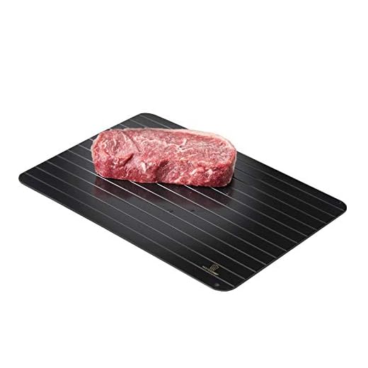 MisterChef® Snabb avfrostningsbricka – det säkraste sättet att snabbt tina kött, fisk eller frusen mat utan el, mikrovågsugn, varmt vatten eller andra verktyg