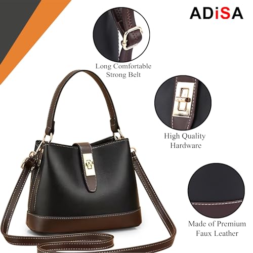 Image of ADISA Women's Girls Bucket Cross Body Bag with Sling (SL5139)
