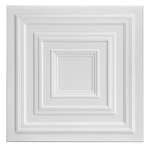 (40 pezzi) Pannelli in morbido polistirene, per soffitto e per pareti, 50x50 cm, decorazioni, soffitti - rivestimento, Polistirolo puro XPS spessore 3mm