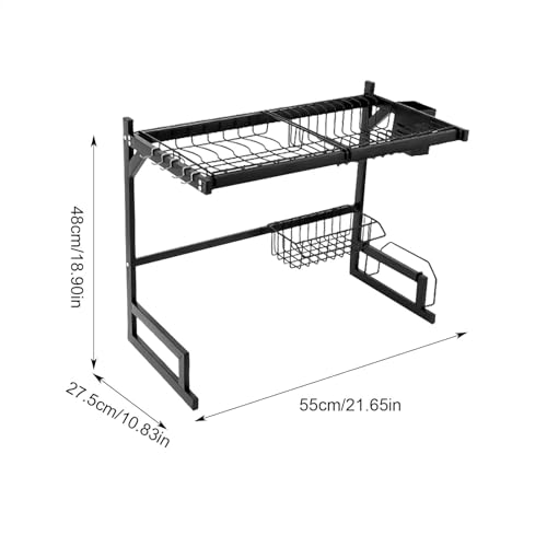 Sink Drying Rack - Multifunctional Cutlery Organizer Rack with Chopstick Holder | Sink Drying Kitchen Organization for Dish Sponge, S - Image 5