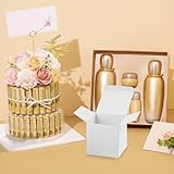 12 Pcs Small White Gift Boxes with Lids, Cardboard Party Favor Present Boxes for Birthday Wedding Christmas Bridesmaid, 10x10x10 cm - Image 5