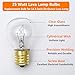 Lava Lamp Light Bulb 25W S11 E17 Base Replacement Bulbs for 14.5 Inch Lava Lamps and Glitter Lamps,120 Volt,Dimmable,2700K Warm White,6 Pack