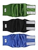 Pet Parents Premium Washable Dog Belly Bands (3pack) of Male Dog Diapers, Dog Marking Male Dog Wraps, WickQuick Belly Band for Male Dogs Color: Gentlemen, Size: Medium Dog Belly Band