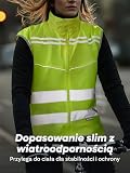 Prowiste Kamizelka Rowerowa Męska & Damska – Wysoka Widoczność w Neonowym Żółtym z Paskami Odblaskowymi – Oddychająca (Mesh) – Z Tylną Kieszenią (DE/NL/SE/PL, Alfa, XL, Regularny, Regularny)