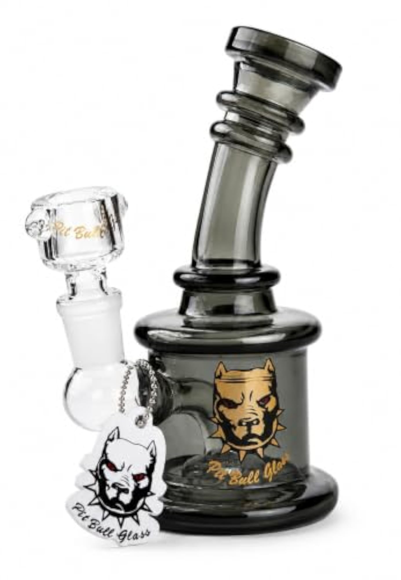5 Inch Compact Borosilicate Hookah with Bent Neck