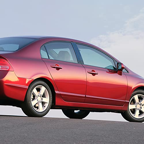 Aclong 6Pcs Black Pillar Posts Door Window Trim Anti Scratch Stickers Door Pillar Moldings Cover Set Compatible With 2006 2007 2008 2009 2010 2011 Honda Civic Sedan #TOP4