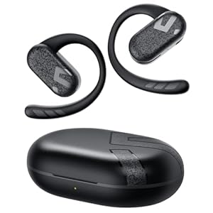 SOUNDPEATS(サウンドピーツ) Breezy オープンイヤー 2024新登場 ワイヤレスイヤホン【VGP2024 SUMMER金賞】【VGP2024 SUMMER企画賞】 ワイヤレスイヤホン 耳掛け式/最大40時間再生/マルチポイント接続/Bluetooth 5.4耳を塞がない イヤホン (ブラック)