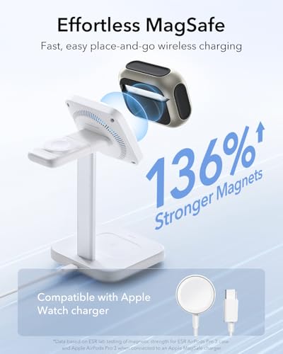 Image of ESR for AirPods Pro 3 Case, Compatible with AirPods Pro Case 3rd Generation (2025), Compatible with MagSafe, Full Drop Protection Cover with Lanyard, Titanium