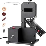 Azcabjie DIY-Tischbandsägemaschine 800 W, 45° Neigbarer Metallarbeitstisch Für Kurven- Und Geradenschnitte in Kleinen Werkstätten