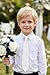 Enlision Ties for Boys White Solid Color Pre-Tied Kids Necktie for Age 8-12 Adjustable Formal Tie School Uniforms Graduation Cosplay Causal