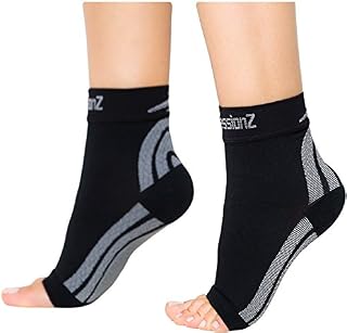 CompressionZ Plantar Fasciitis Socks - Compression Foot Sleeves - Ankle Brace Arch Support