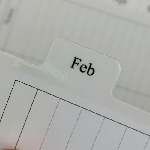 Miniatura 7 de Repuesto para agenda semanal 2022, tamaño folio con pestañas mensuales, dos páginas para cada semana, 8-12 x 11 pulgadas, tamaño 5