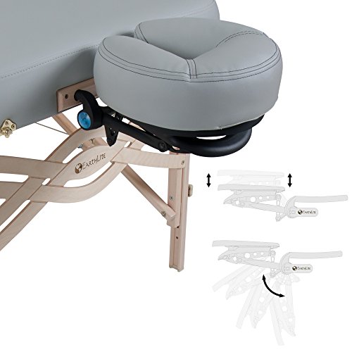 Image of EARTHLITE Premium Portable Massage Table Package SPIRIT - Spa-Level Comfort, Deluxe Cushioning incl. Flex-Rest Face Cradle & Strata Face Pillow, Carry Case (30 /32 inch x 73 inch) - Made in USA