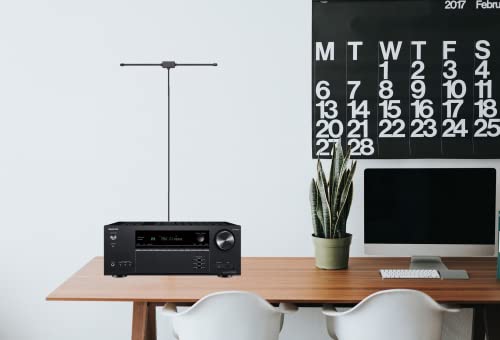 TECHTOO FM Radio Antenna FM Antenna Compatible for FM Radio Home Stereo Receiver AV Audio Video Home Theater Receiver Stereo Receiver of Pioneer Onkyo Yamaha Marantz Bose Wave Music System (Kit3)