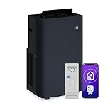 Klarstein AireLux Climatiseur Mobile – 14000 BTU, Pour Pièces Jusqu'à 51 m², Contrôle Appli & Vocal, 4-en-1 Refroidissement, Déshumidificateur, Ventilateur & Mode Nuit, Kit Fenêtre Inclus, Gris foncé
