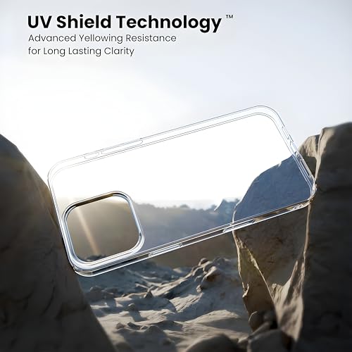 Image of Anti-Yellow Clear Case for iPhone 14 Pro Max | UV Shield Technology | Zero-Yellowing Formula | MagSafe Compatible | Drop Protection (TPU + Polycarbonate | Crystal Clear)