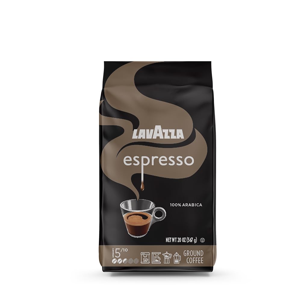 

                                                    Lavazza Espresso Ground Coffee, Medium Roast, 100%