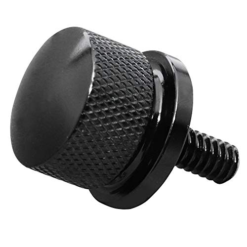 Guaimi Black Seat Bolt Screw 1/4"-20 Thread Compatible With Harley Sportster Touring Softail Dyna Cvo Electra Glide Street Glide 1996-2023 - Black #TOP5