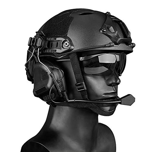 WISEONUS Airsoft Headset Tactical Helmet Headset for Shooting Ear Protection Noise Reduction Hunting Earmuffs Headphone with Detachable Microphone - Image 6