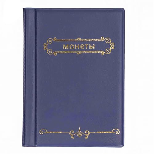 Álbum para monedas de gran capacidad, color azul, para coleccionistas y organización de hobbies miniatura 2