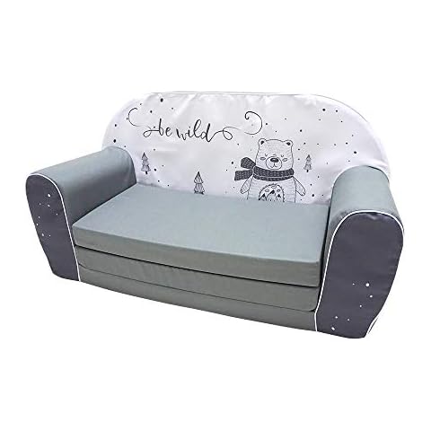 KNORRTOYS.COM 68449 - Kindersofa Bear, Grau Cover