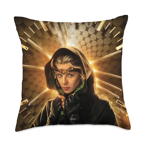 Coussin Loki Sylvie Marvel multicolore idée cadeau pour fan