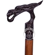 Humaira Nautical Antique Brass Dragon Handle Cane Walking Stick Designer Vintage Walking Canes