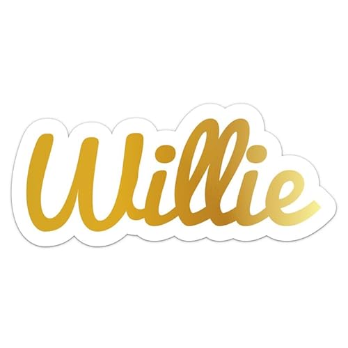 Generic Willie Name Sticker - Vinyl Waterproof Decal for Car, Laptop, Wall, Window, Book Case, Water Bottle, Bumper Sticker Size - 3'' Longer Side