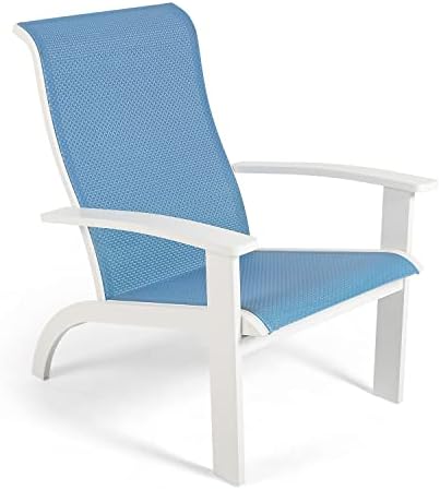 Anmutig Aluminum Frame Adirondack Chair, Patio Adirondack Chair Weather Resistant, Lawn Chair for Outdoor Porch Garden Backyard Deck (Blue)