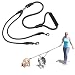 Xcellent Global 57 inch Double Dog Leash Coupler No Tangle with Soft Handle for Two Dogs PT031