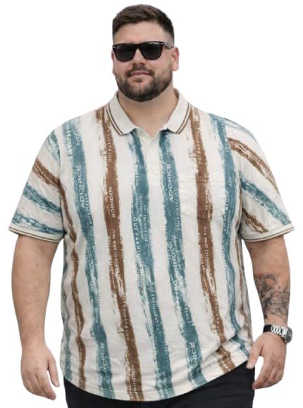 Man Printed with Pocket Off White T-Shirt-image-1