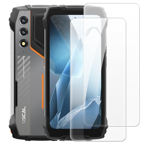 Shantime 2 Pack Tempered Glass Screen Protector Set Compatible with Blackview Oscal Pilot 1, HD Clear, Anti-Scratch, Bubble-Free, Easy Installation