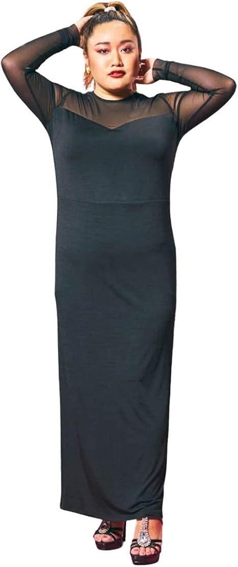 Amazon Co Jp Nissen ニッセン ワンピース ドレス 無地 無地調 Sh07 大きいサイズ デコルテシースルーロングワンピース Curvy Muse 服 ファッション小物 Amazon Co Jp Nissen ニッセン ワンピース ドレス 無地 無地調 Sh07 大きいサイズ デコルテシースルーロングワンピース Curvy Muse 服 ファッション小物