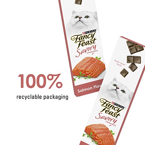 Purina Fancy Feast Limited Ingredient Cat Treats, Savory Cravings Salmon Flavor - 9 oz. Box - image 9