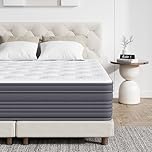 Senque Double Mattress 135x190cm, 26cm Orthopedic Hybrid Mattress with Pocket Springs & Memory Foam, Medium Firm Comfort & Support, Breathable & Skin-Friendly, Mattress in a Box (White, Double)