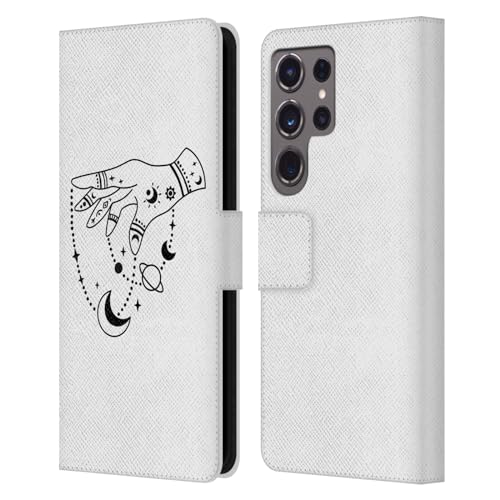 Funda de cuero Samsung S24 Ultra con arte de Haroulita universo de marionetas