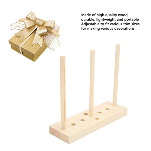 Hztyyier Bow Maker Bows Ribbon Making Tool Wooden Kit for Holiday Wreaths Hair Decor Various Crafts Corsages - Thumbnail 6