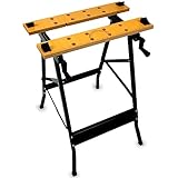 ZENO Workbench Tool Stand | Foldable Work Bench with Heavy Duty Steel Frame | Adjustable & Portable Work Table | 100KG