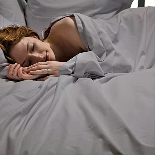 Adjustable Bed Sheets Split King Size-400 Tc Split King Sheets For Adjustable Beds,100% Long Staple Pure Egyptian Cotton (5 Pcs)Set,Double Twin Extra Long Sets To Fit Mattress Upto 16"Deep(Light Grey) #TOP3