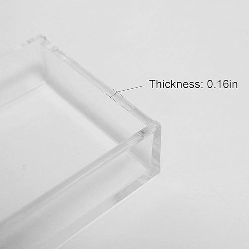 Miniatura 5 de Soporte de notas adhesivas de acrílico, organizador de escritorio, decoración para notas adhesivas de 3x3 (negro)