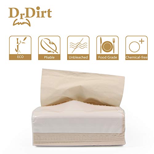 Drdirt Bamboo Facial Tissue 3 Ply 110 Count Individual Travel 4 Packs With 1 Dispenser Wall Mounted Box Cover Holder For Bathroom And Kitchen #TOP2