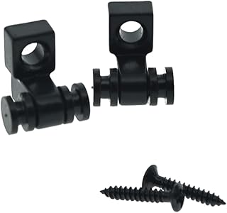 Dopro Set of 2 Guitar Roller String Tree Roller String Guides Retainer for Electric Guitars Strat Stratocaster Tele Telecaster Black