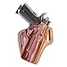 LEATHER PANCAKE OWB HOLSTER FOR 1911 COLT, KIMBER, PARA, SPRINGFIELD, SIG SAUER,RUGER, REMINGTON 1911, (RIGHT HAND DRAW-BROWN COLOR)