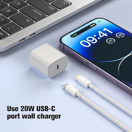 Image of USB C to Lightning Cable (MFi-Certified) 1M Fast Charger Cable USB-C Power Delivery Charging Cord for iPhone 14 /13 /12 /12 Pro Max /12 Mini /11 /11Pro /Xs /Max /Xr /X /8 /8Plus /iPad (CtoLightning-White)