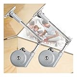 Toy Box Hinges Soft Close - Lid Support Hinges, Soft Close Hinges for Wooden Box Chest 15-25lb/2 Pack, Safety Small Toy Box Chest Hinges 105 Degree Open (APFFSY)