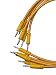 Luigis Modular Supply Bucatini Braided Patch Cables - Package of 5 Gold Cables, 6 (15 cm)