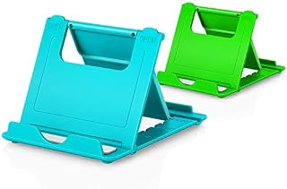Cell Phone Stands, 2-Pack Cellphone Holder (4-7.9") Foldable Stands Multi-Angle for Desk Lightweight