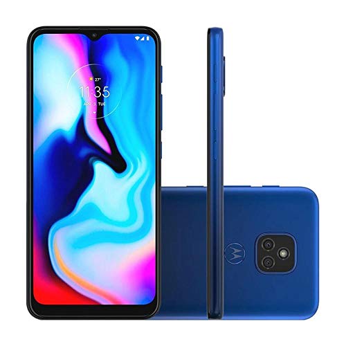 Smartphone Moto E7 Plus Azul Navy, com Tela de 6,5, 4G, 64GB e Câmera de 48MP* + 2MP - XT2081-1