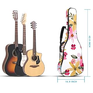 Housse de transport étanche pour guitare avec bandoulière réglable, motif flamant rose, feuilles tropicales, Multicolore… - Les Beatles, Paul McCartney, John Lennon, RIngo Starr, George Harrison Housse de transport étanche pour guitare avec bandoulière réglable, motif flamant rose, feuilles tropicales, Multicolore… – Image 5